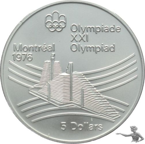Kanada 5 Dollars 1976 Olympiade Silber